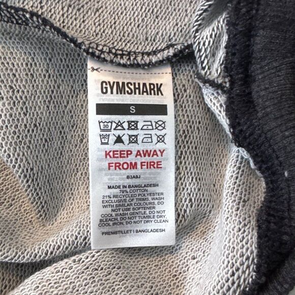 Gymshark S Gray Half-Zip Pullover Sweatshirt Small - Picture 5 of 6